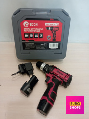 Акумуляторний шурупокрут з набором насадок EDON AD-12CK OL