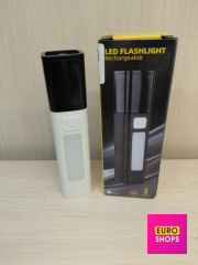 Ліхтарик ручний LED акумулятор з кабелем 2 режими