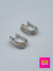 Сережки з діамантами 583° 3.34 г.