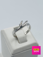 Каблучка з діамантами 750° 2.43 г.