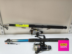 Два спінінги Winner NEST SPIN 300 і TELE SPIN FISHING +котушки
