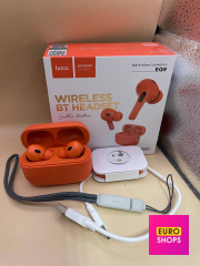 Бездротові TWS навушники Hoco EQ9 вакуумні orange