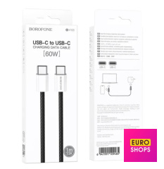 USB Кабель Type-C to Type-C Borofone BX103 Original 60 Чорний