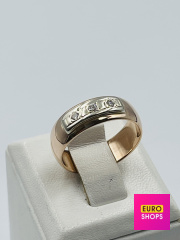 Обручка з діамантами 585° 5.29 г.