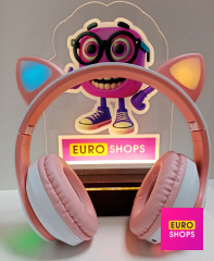 Навушники  Cat Ear VZV-28M Bluetooth Pink