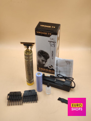 Акумуляторна машинка для стрижки волосся і бороди Vintage T9 Upgrade (18650)
