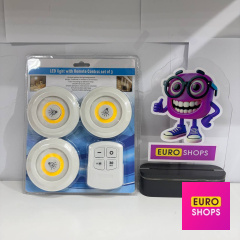Набір світильників Led light with Remote Control set of 3