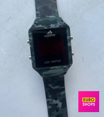 Годинник наручний Adidas LED WATCH 8023 Зелено-чорний