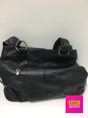 Сумка жіноча шкіряна чорна Silver Rose