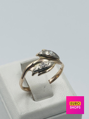 Каблучка з діамантами 583° 2.23 г.