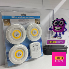 Набір світильників Led light with Remote Control set of 3