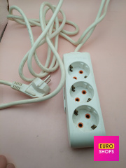 Подовжувач мережевий  VIKO 3 гнізда 2м