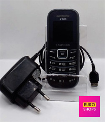 Кнопковий телефон Samsung E1202 Duos Black