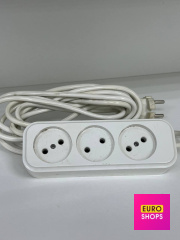 Подовжувач 3м на 3 розетки