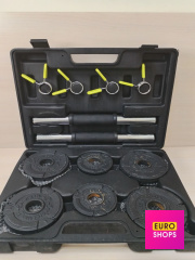 Набір гантелей Energetics Premium 15kg Cast Iron Set (30mm)
