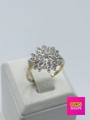 Каблучка з діамантами 750° 2.94 г.