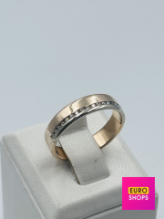 Обручка з діамантами 585° 4.01 г.