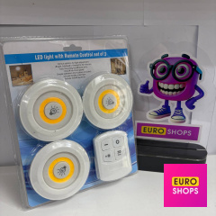 Набір світильників Led light with Remote Control set of 3