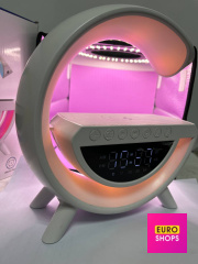 Настільна смарт лампа світильник та годинник BT-3401