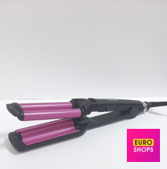 Потрійна плойка для завивки волосся Kemei Km-2022