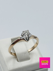 Каблучка з діамантами 585° 2.47 г.