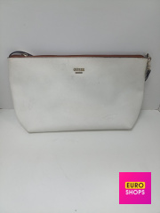Сумка велика кожана Guess біла