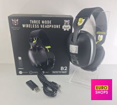 Бездротові ігрові Bluetooth навушники Onikuma B2 чорні