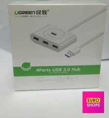 USB-хаб Ugreen USB 3.0 hub 4 порти 1М
