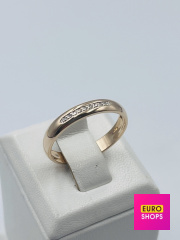 Обручка з діамантами 585° 2.41 г.