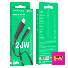 USB Кабель Borofone Type C to Lightning BX85 20W 1m Чорний