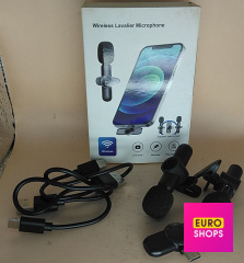 Бездротовий петличний мікрофон Wireless Lavalier Microphone
