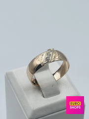 Обручка з діамантами 585° 2.64 г.