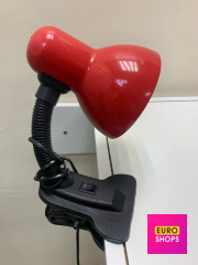 Лампа-прищіпка настільна Червона