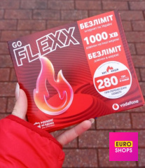 Стартовий пакет VODAFONE FLEXX GO 1000хв, безліміт