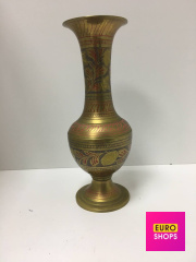 Ваза латунна з емаллю 20,5см