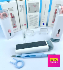 Багатофункціональна щітка для чищення гаджетів 7 in 1 Блакитний