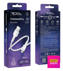 USB Кабель Ridea RC CO10 CommonPro Micro 3A Білий