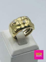 Каблучка з діамантами 750° 14.76 г.