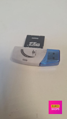 Картрідер універсальний All in one M2 MS SD USB2.0 +Карта пам`яті micro-SDHC 8GB