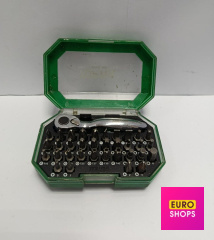 Набір біт з тріскачкою 1/4" TOPTUL 1/4" 35ед. GACW3504