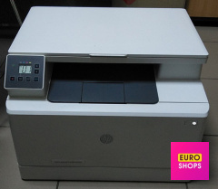 Лазерний мережевий кольоровий БФП HP Color LaserJet Pro M180n
