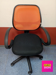 Крісло офісне Amf спинка помаранчева сітка