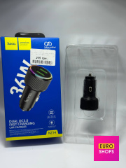 Зарядне автомобільне Hoco NZ14A (USB/Type-C PD20W+