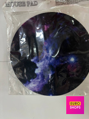 Круглий килимок для миші з космічним принтом