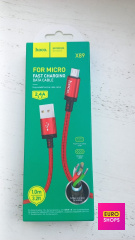 USB Кабель Hoco X89 Wind Micro Червоний
