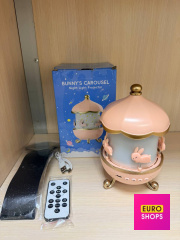 Музичний LED-нічник "Карусель зайчиків"