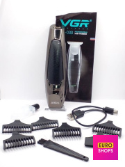 Машинка для стрижки VGR V-030 акумуляторна з насадками