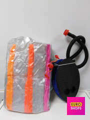 Надувний матрац крісло прозоре + насос