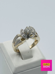 Каблучка з діамантами 585° 5.46 г.