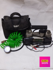 Автокомпресор двопоршневий на клеми АКБ Uragan 90170